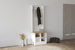 Hanah Home Hall Stand Mare Zafiro y Blanco